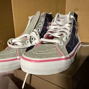 Vans White and Pink Unicorn Skate Shoes NEW without box Girls Size 13
